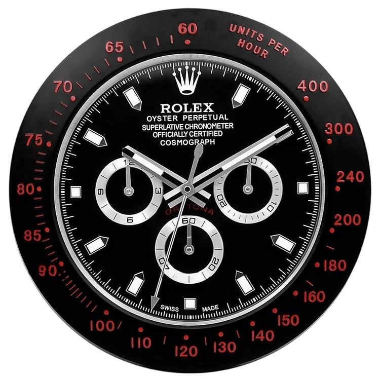 Ceas de perete de lux inspirat de Daytona - Eleganță și precizie