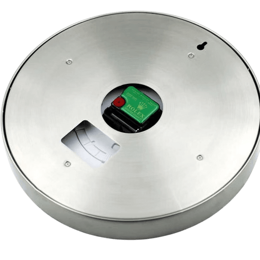 Horloge Murale Rolex Datejust Bleu Royal & Argent – Élégance Vibrante 💎 - Passeport Cases