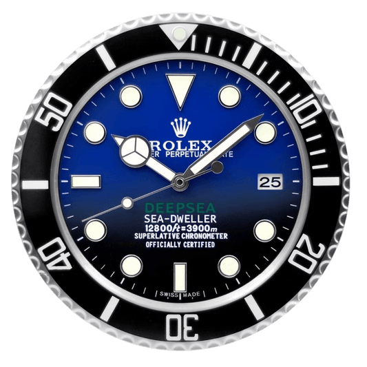 Horloge Murale de Luxe Rolex Deepsea pour Intérieurs Élégants - Passeport Cases