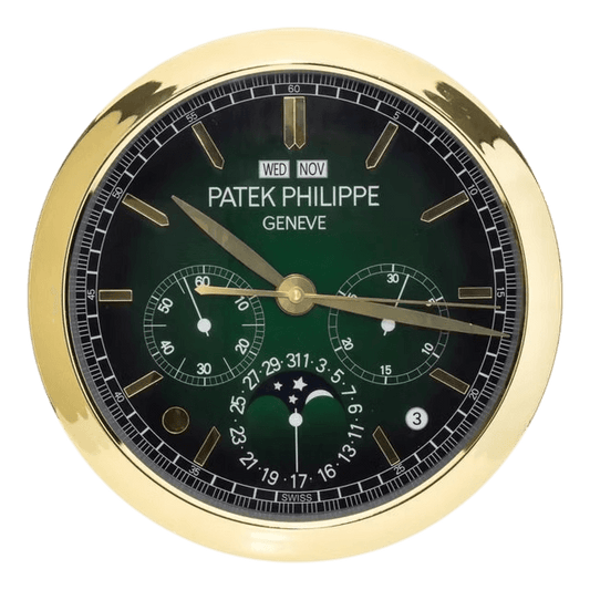 ساعة الحائط الفاخرة مستوحاة من Patek Philippe - الأناقة والدقة المتزايدة