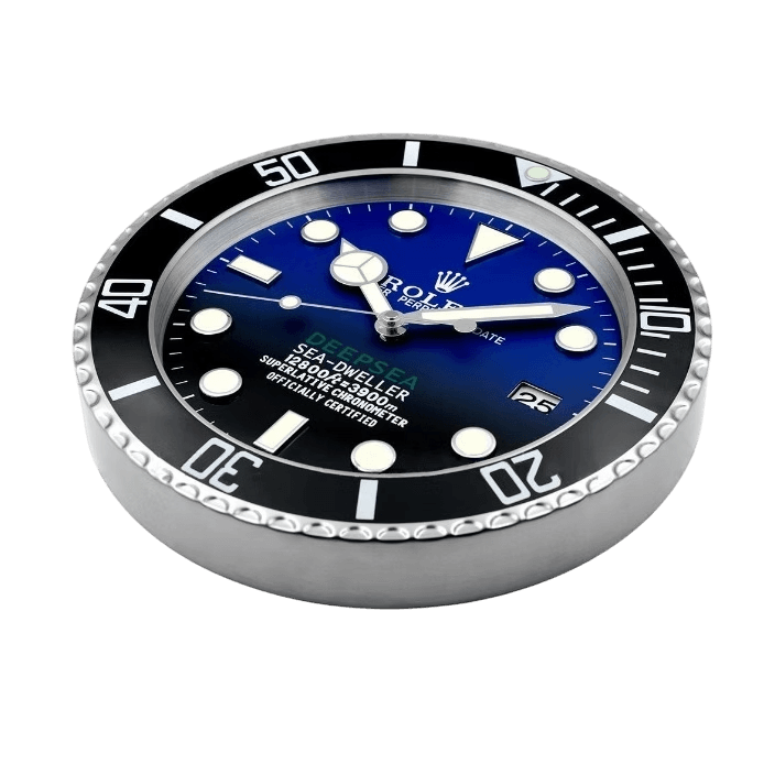 Horloge Murale de Luxe Rolex Deepsea pour Intérieurs Élégants - Passeport Cases