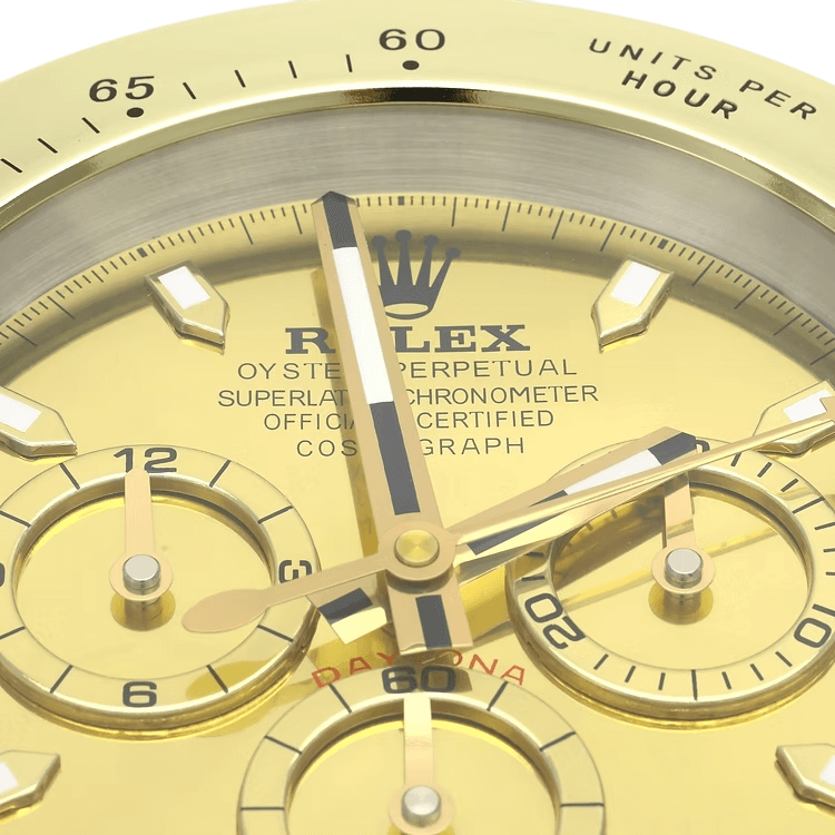 Horloge de Table Rolex Daytona Or ⏱️ – L’allure légendaire dans votre intérieur - Passeport Cases