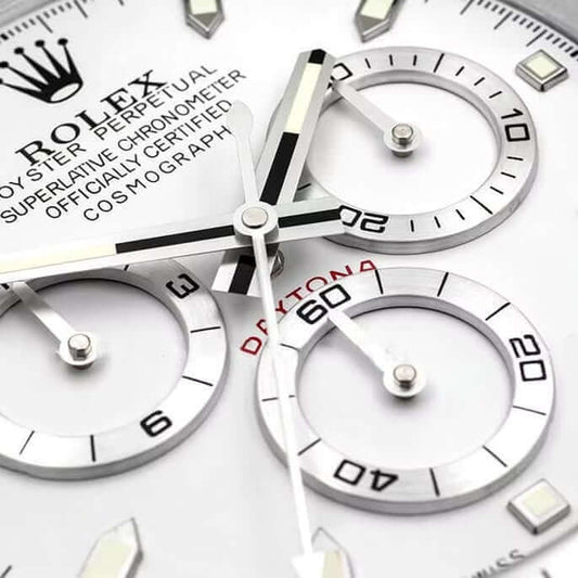 Horloge Murale Design Luxe Daytona Argenté - Élégance et Précision Intemporelle - Passeport Cases