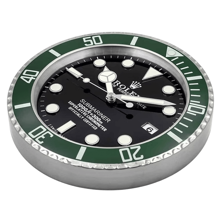 Horloge Murale Luxe Rolex Submariner Starbuck - Design Élégant et Précis - Passeport Cases