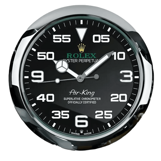 Horloge Murale de Luxe Inspirée Rolex Oyster Perpetual Air King - Passeport Cases