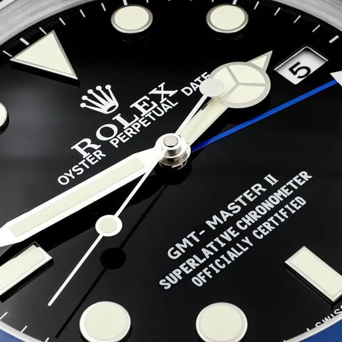 Horloge Murale de Luxe - Style Rolex GMT Master II "Batman"