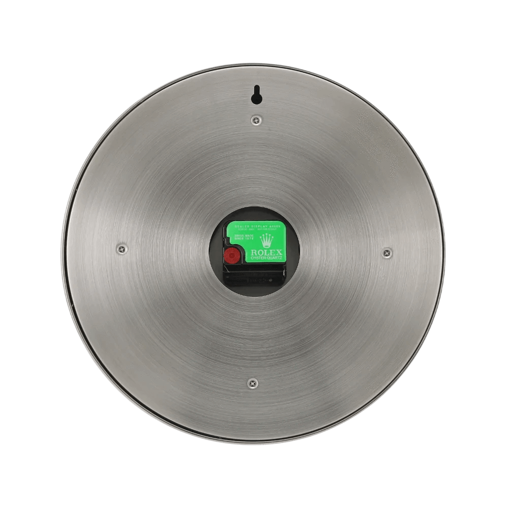 Horloge Murale de Luxe Rolex Daytona Argent et Noir - Élégance et Précision - Passeport Cases