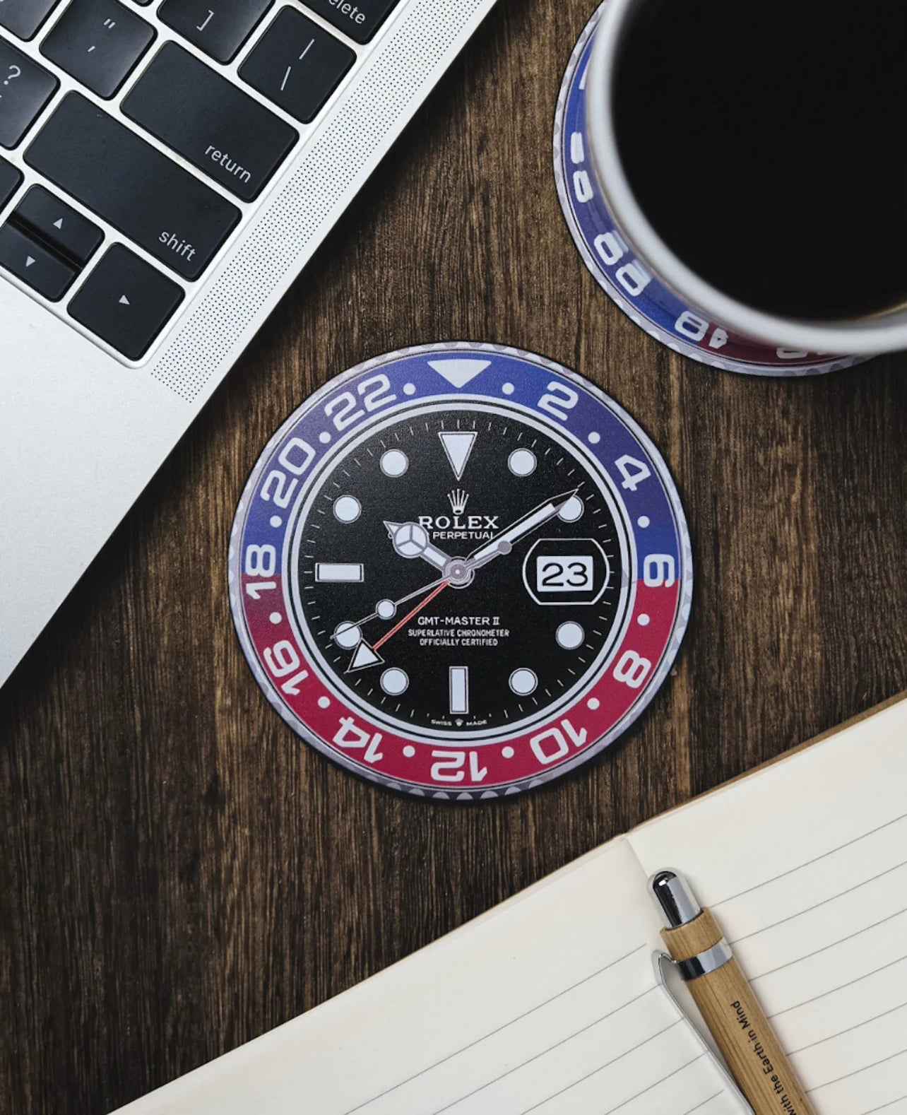 Sous-verres en Silicone GMT Pepsi pour Amateurs de Montres - Passeport Cases