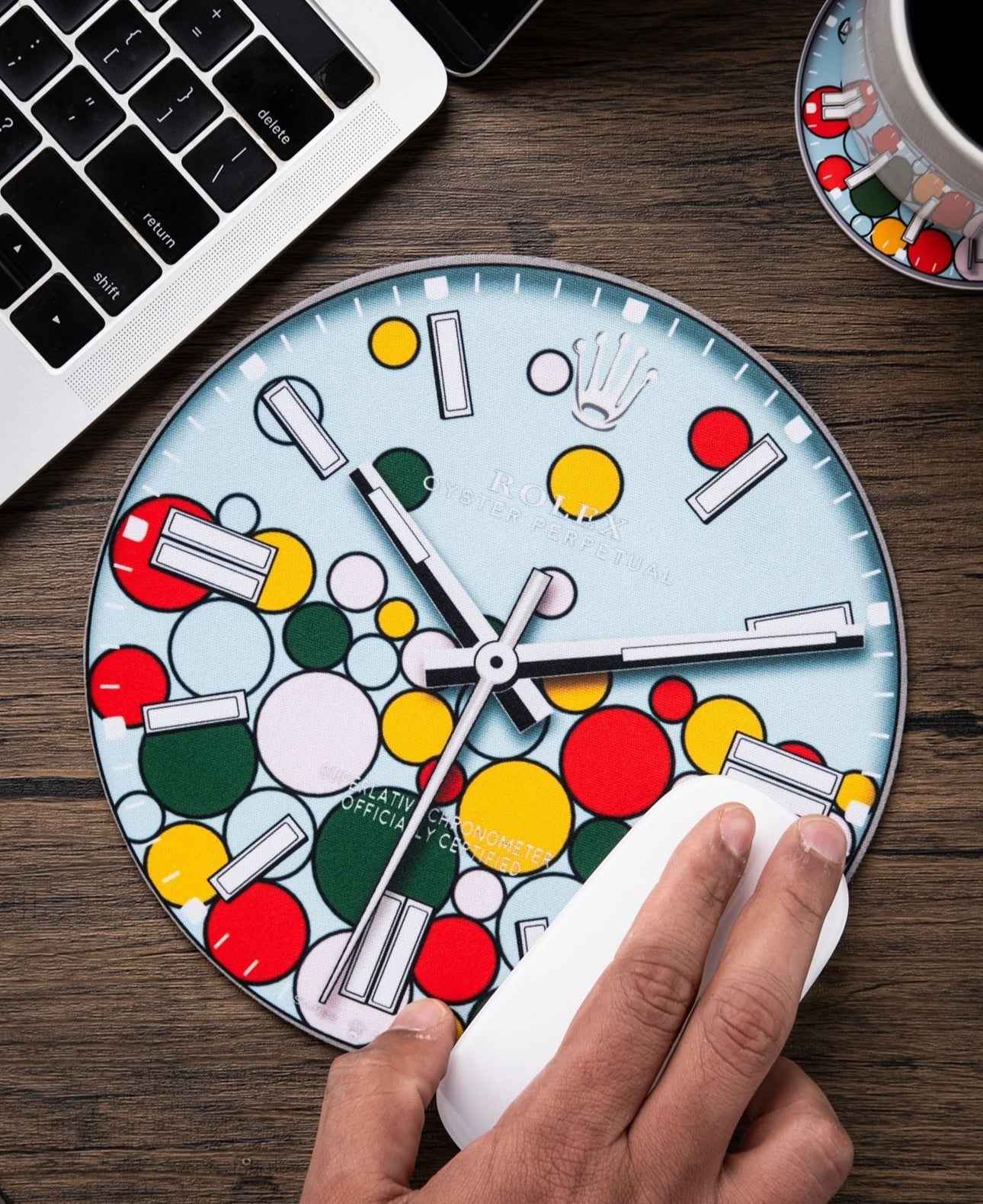 Tapis de Souris de Célébration pour Passionnés de Montres - Passeport Cases