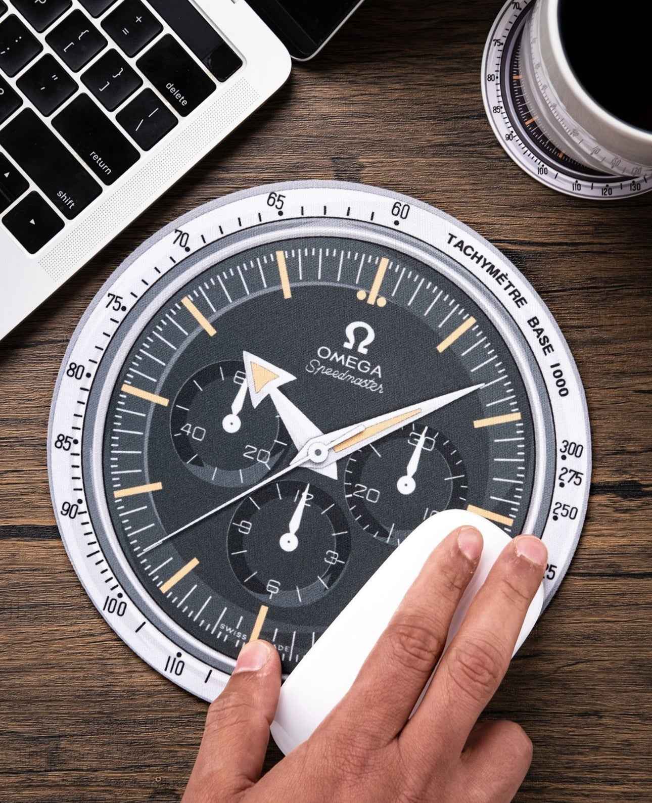 Tapis de Souris Speedmaster FOIS pour Passionnés de Montres - Passeport Cases