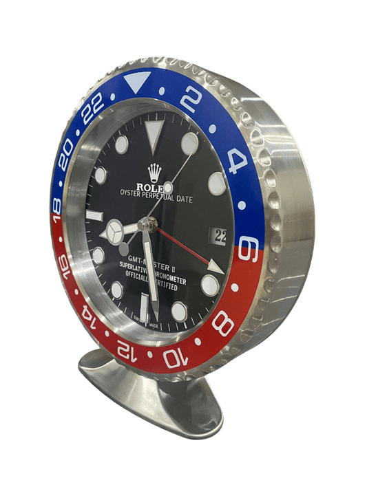 Horloge de Bureau Rolex GMT-Master II Pepsi 🕰️🔵🔴 - Passeport Cases