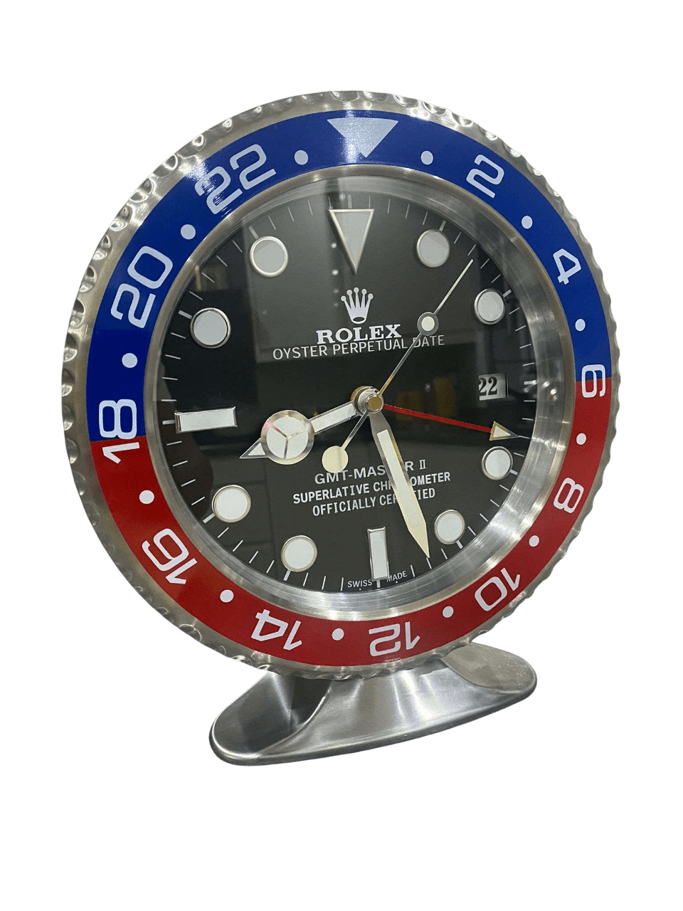 Horloge de Bureau Rolex GMT-Master II Pepsi 🕰️🔵🔴 - Passeport Cases
