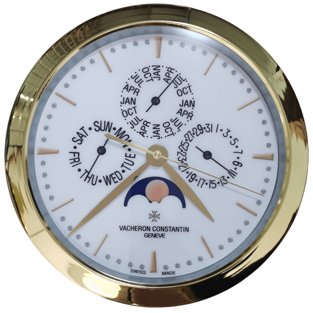 Horloge Murale Élégante Vacheron Constantin – Luxe et Précision Suisse - Passeport Cases