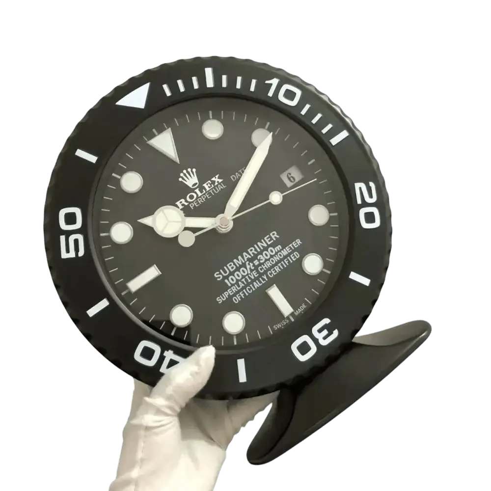Horloge de Table Luxe Inspirée de la Rolex Submariner - Élégance et Prestige - Passeport Cases