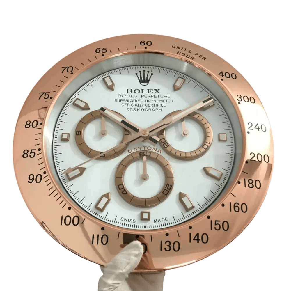 Horloge Murale Daytona - Élégance et Précision Inspirées par la Montre Iconique - Passeport Cases