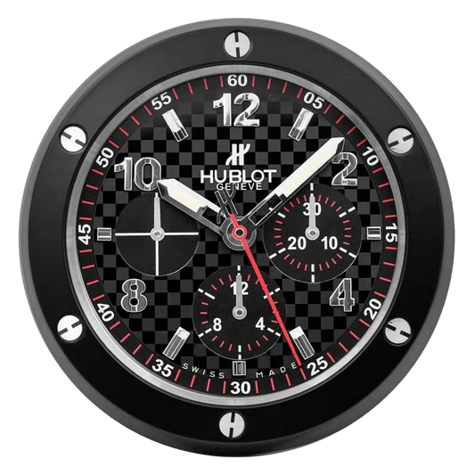 ساعة الحائط الفاخرة Hublot - تصميم معاصر ودقة استثنائية