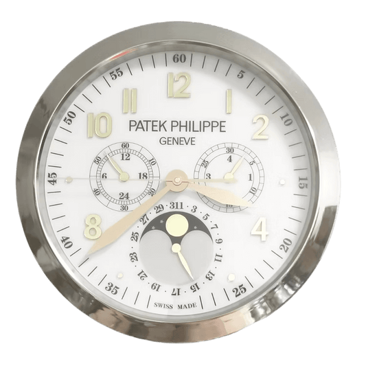 ساعة الحائط الفاخرة مستوحاة من Patek Philippe - الأناقة والدقة المتزايدة