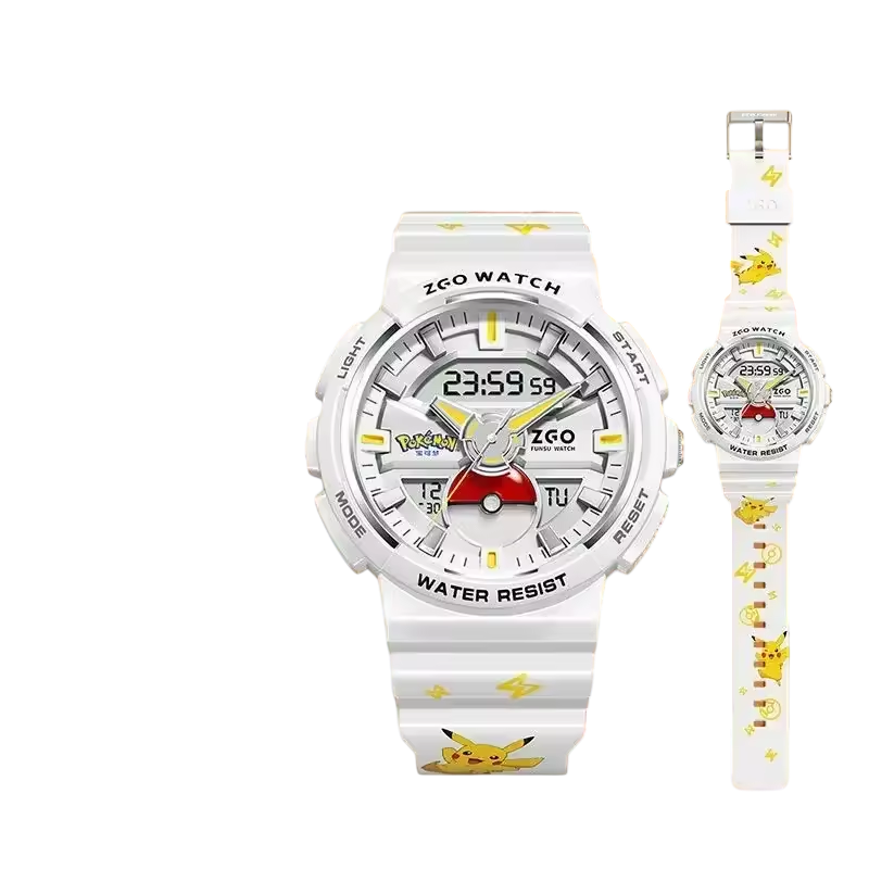 Montre Pokémon Pikachu pour enfants – Étanche 50M & écran lumineux