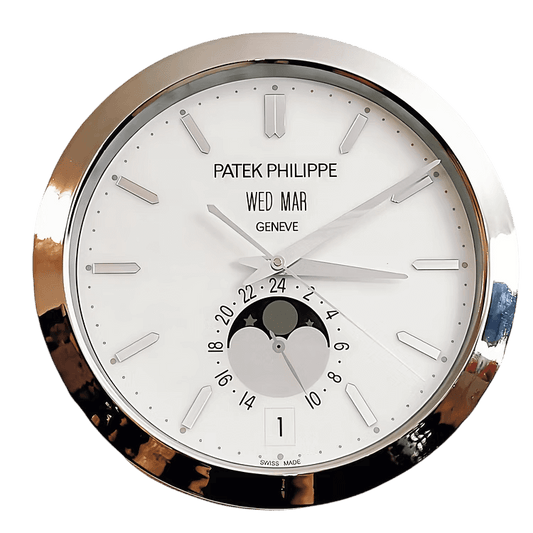 ساعة الحائط الفاخرة مستوحاة من Patek Philippe - الأناقة والدقة المتزايدة