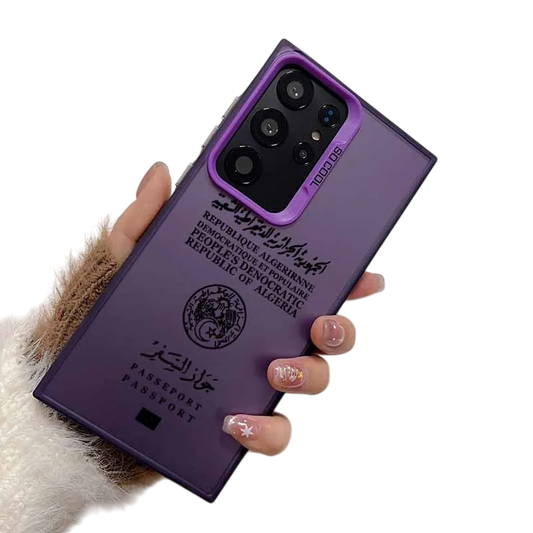 Coque Samsung Passeport Algérien – Violet ou Or Rose