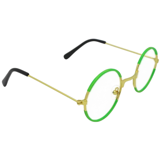 Lunettes Rondes Vertes Vintage – Inspirées de Mirabel Madrigal (Encanto) - Passeport Cases