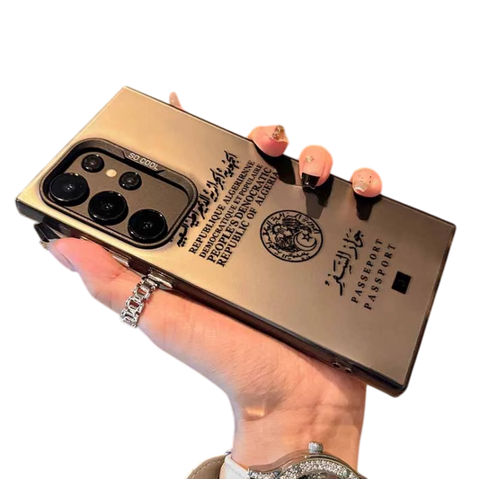 Coque Samsung Passeport Algérien – Transparent, Noir ou Bleu