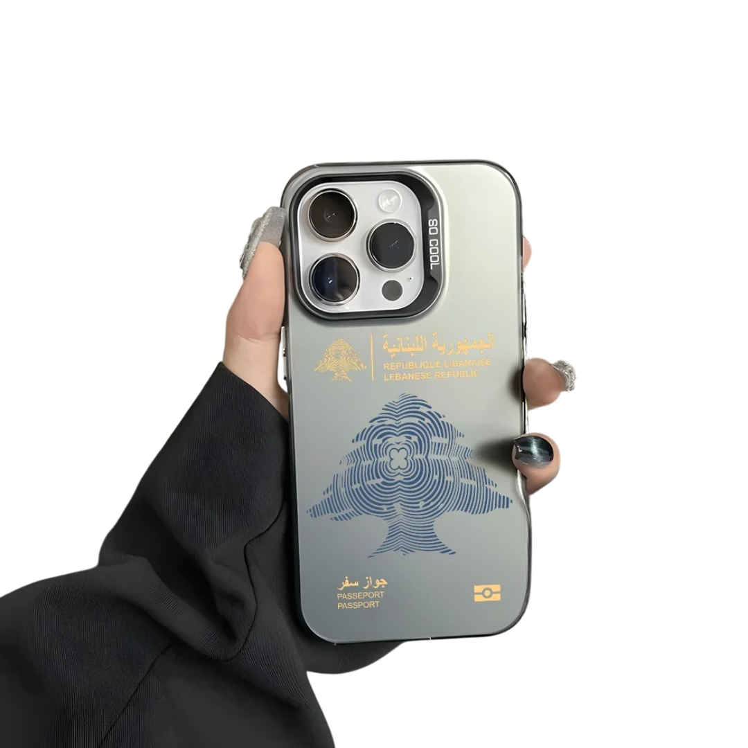 Coque iPhone Passeport Liban – Étui rigide design voyage