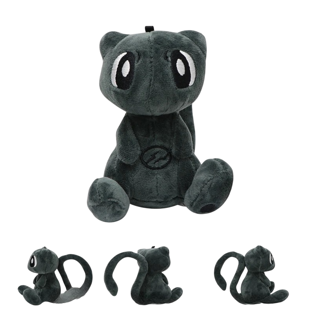 Peluche Pokémon Mew – 13 cm / 7 cm – Rose, Noir & Bleu ciel ✨