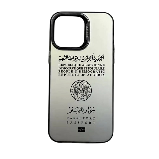 Coque iPhone Passeport Algérie – Étui rigide design voyage