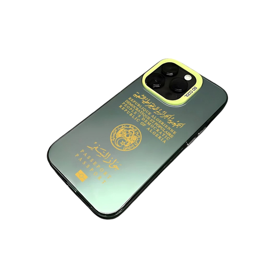 Coque iPhone Passeport Algérie – Étui rigide design voyage