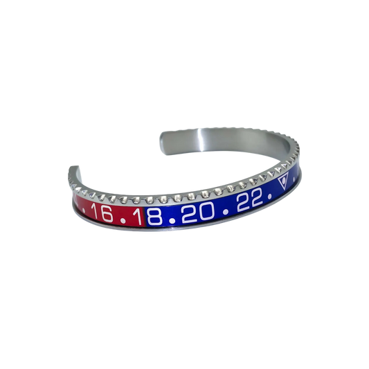 Bracelet inspiré Rolex GMT Master II Pepsi – Élégance Bleu & Rouge