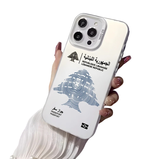 Coque iPhone Passeport Liban – Étui rigide design voyage