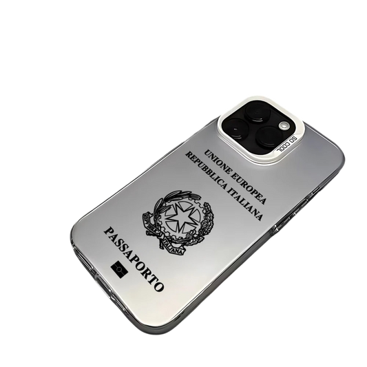 Coque iPhone Passeport Italie – Étui rigide design voyage
