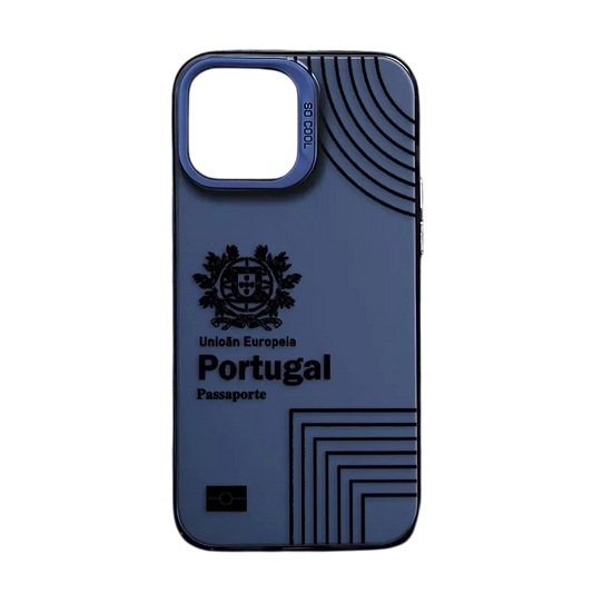 Coque iPhone Passeport Portugal – Étui rigide design voyage