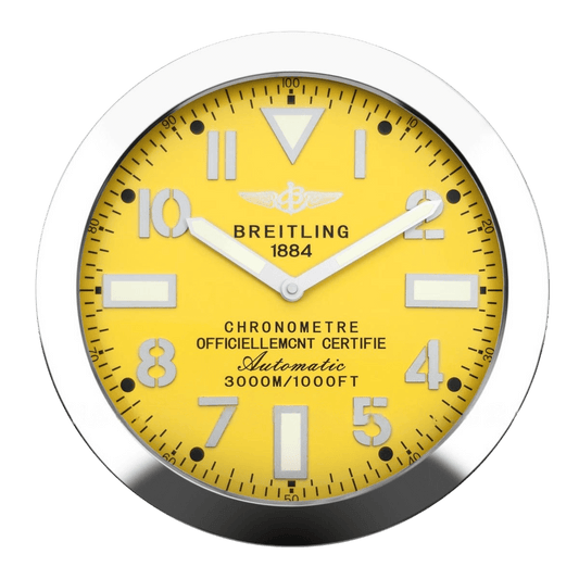 Breitling luksusowy zegar ścienny dla entuzjastów lotnictwa i zegarmistrzostw