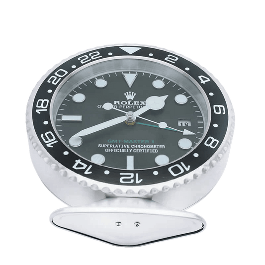 Horloge de Table Style Rolex GMT-Master II ⏱️🖤 Élégance et Précision - Passeport Cases