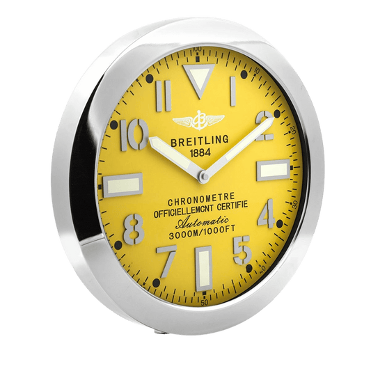 Breitling luksusowy zegar ścienny dla entuzjastów lotnictwa i zegarmistrzostw