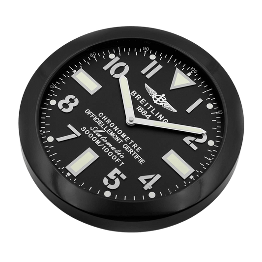 Breitling luksusowy zegar ścienny - Martini Aviation Design i wysokie materiały