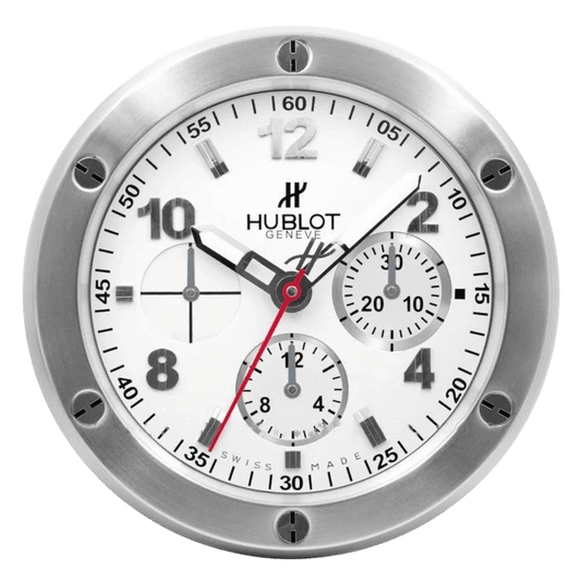 Hublot Silver & White: L’Horloge de Luxe Pour Design Intérieur Ultime