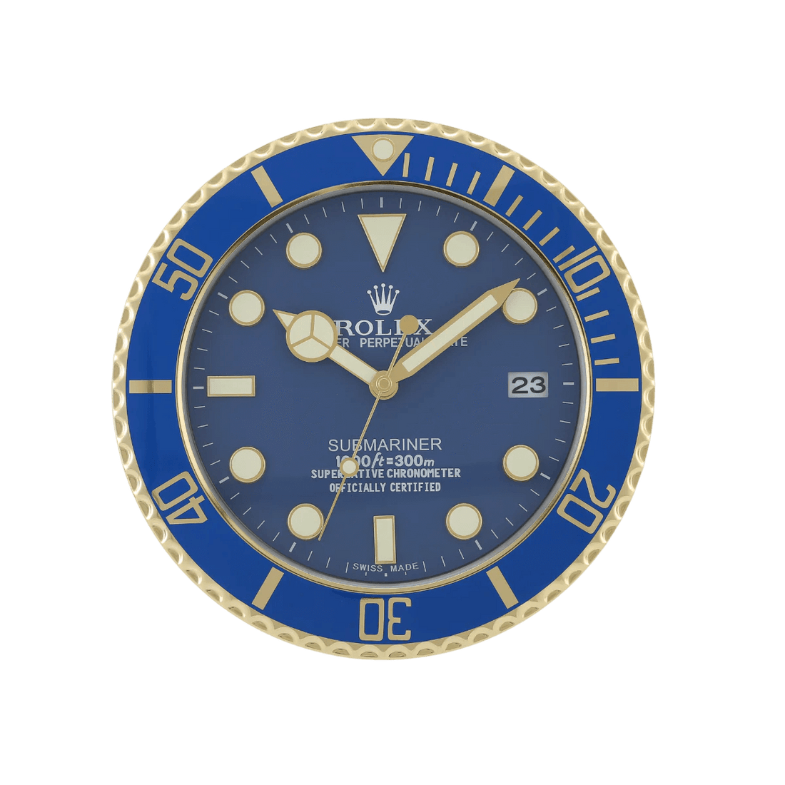 Horloge de Table Sublime: Rolex Submariner pour un Luxe Intérieur Immaculé