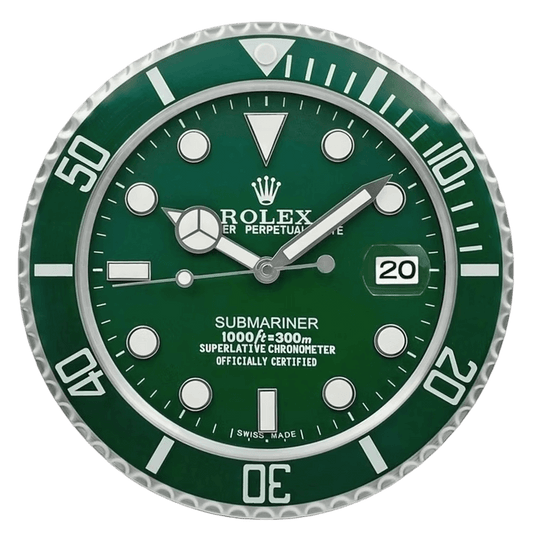 Horloge Murale Luxe Design - Inspirée de la Rolex Submariner Hulk