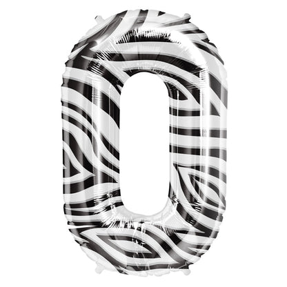 M. 34" Zebra Patterns Black And White Numbers - Northstar