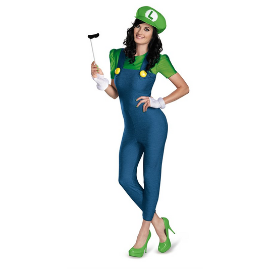 Costume Complet Luigi Super Mario pour Événements et Soirées Jeux