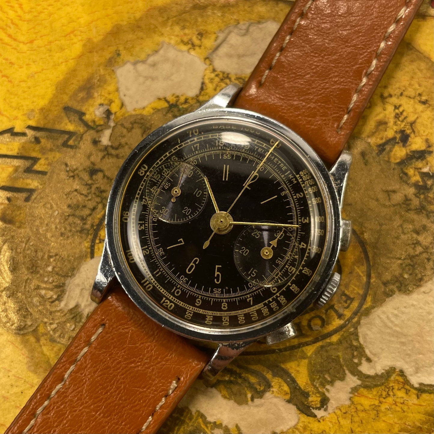 Névtelen 30S Chronograph Gilt Dials olajbogyó