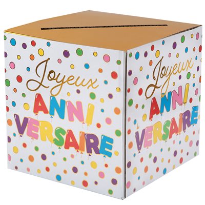 Tirelire Anniversaire ballon Multicolore