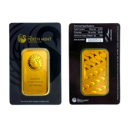 réplique lingot or plaqué 24K sous boîtier acrylique