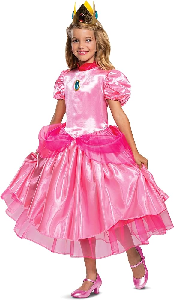 Costume Deluxe Princesse Peach pour Enfant - Univers Super Mario