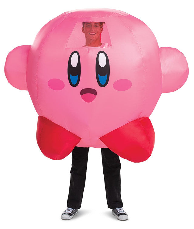 Costume Gonflable Kirby - Aventurez-vous en tant que votre héros de jeu préféré !