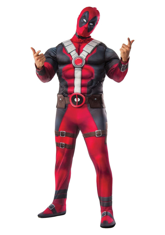 Costume de luxe Deadpool pour homme en taille plus