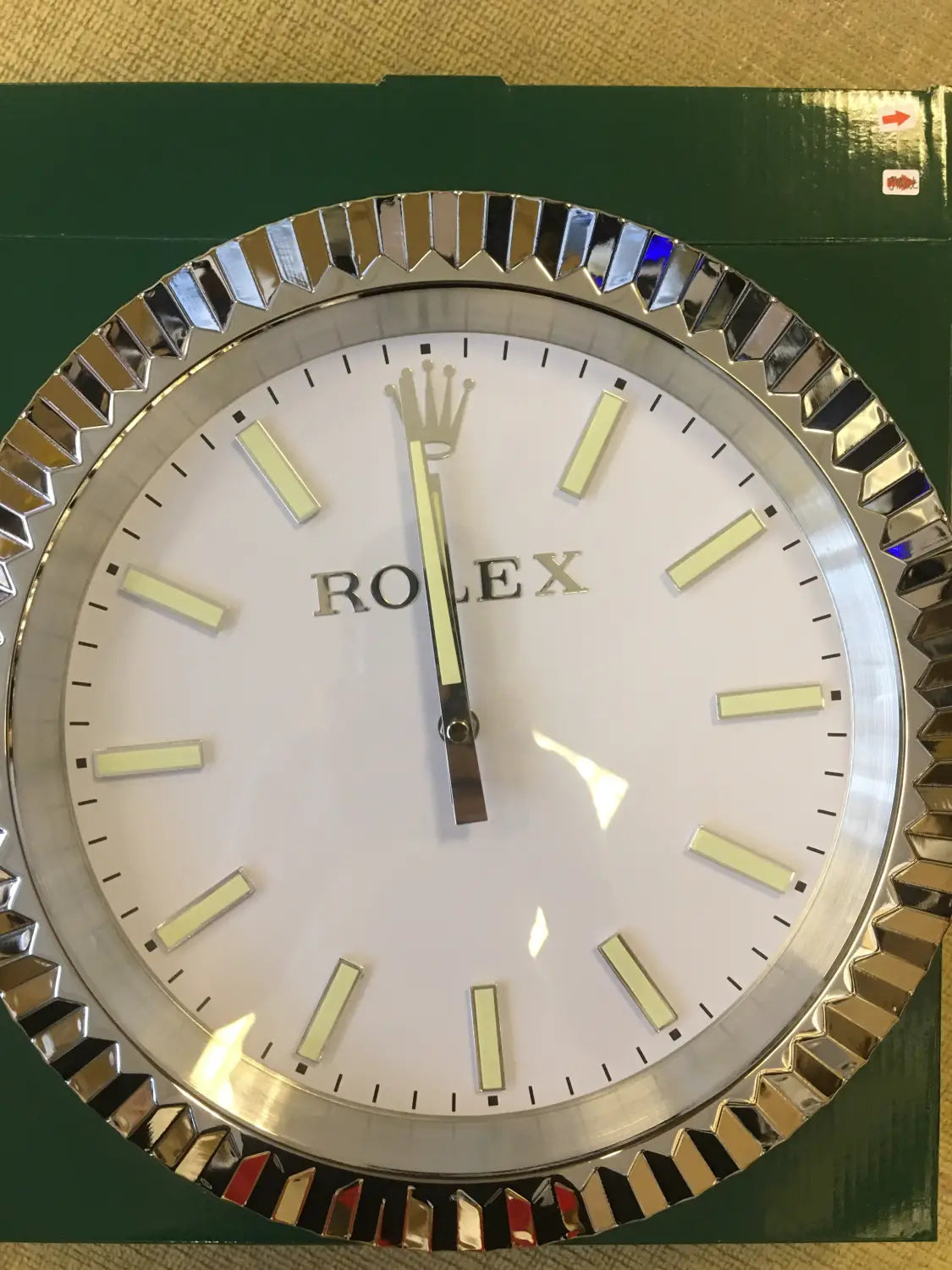 Wall clock - Datejust Silver